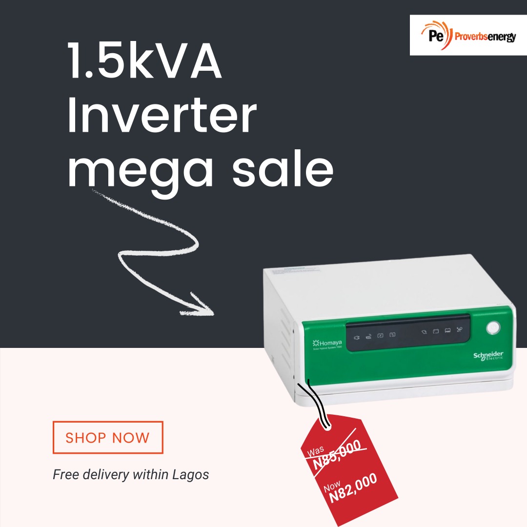 Homaya 1.5kVA Solar Hybrid Inverter - Proverbs Energy | Flutterwave Store