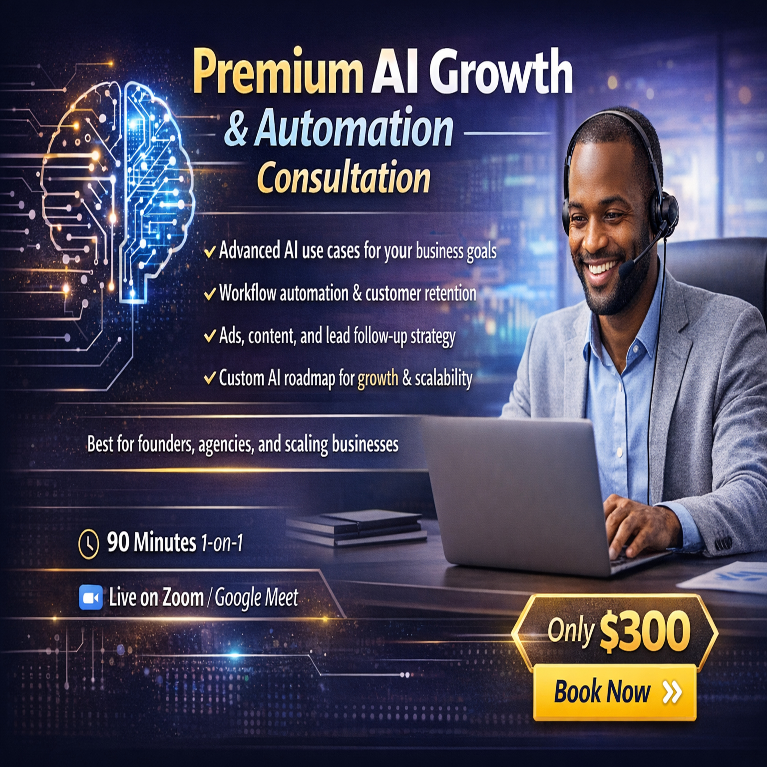 Pay for Premium AI Growth & Automation Consultation - Flutterwave