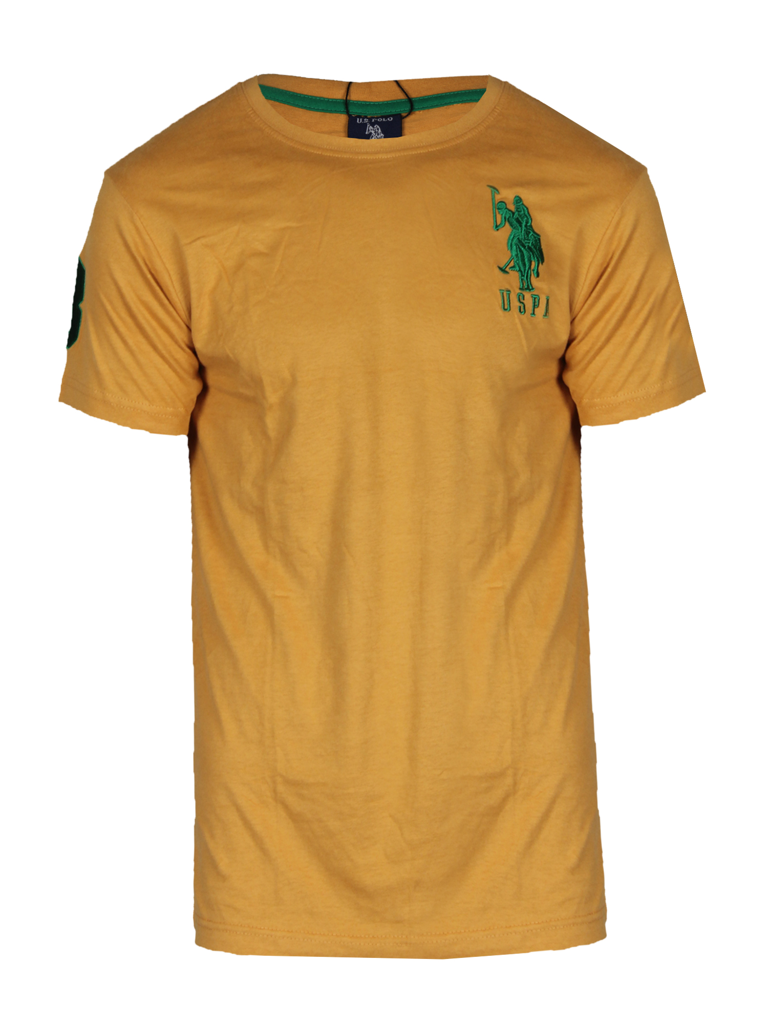 USP Crew Neck T-Shirt - Yellow - Wardrobecare Clothing Store ...