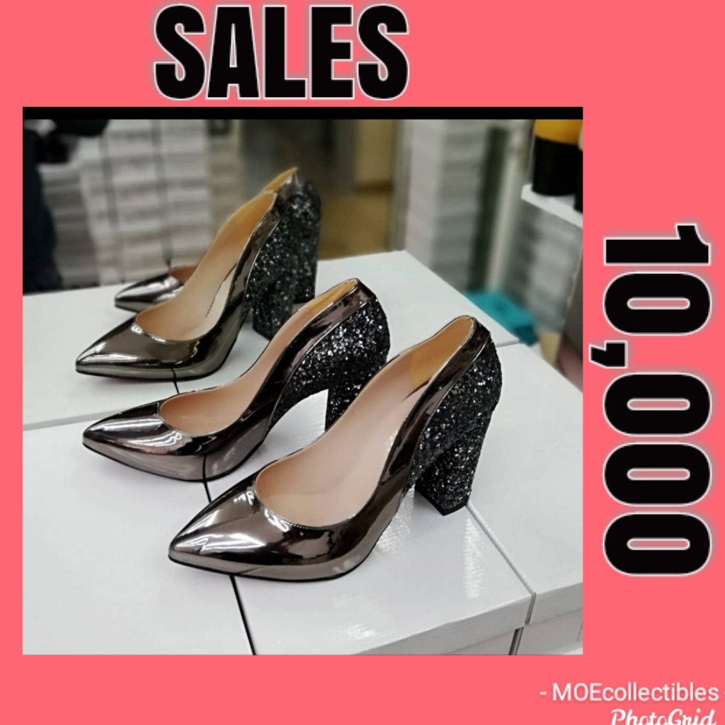 AMELIA BLOCK HEEL SHOE - MOEcollectibles | Flutterwave Store