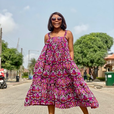 Sleeveless Ankara dress - ANKARABAE BY PRESH TALKER | Flutterwave Store