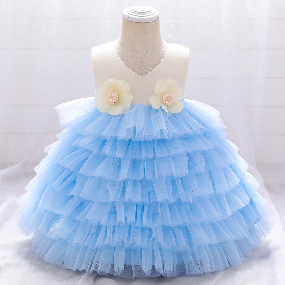 Toddler Girls Birthday Dress For Baby Christmas Flower Baby Prom ...